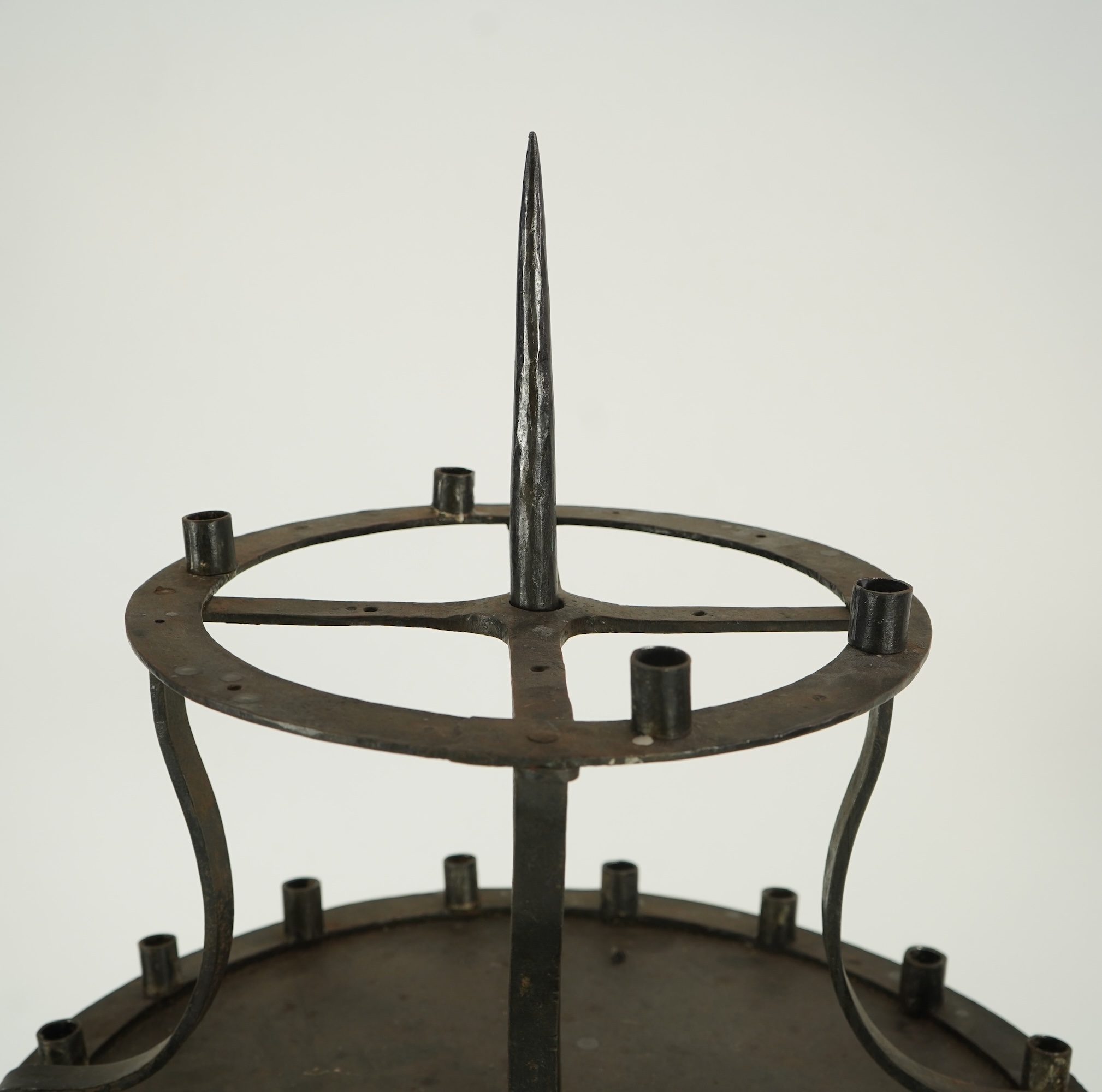 A pricket candlestick